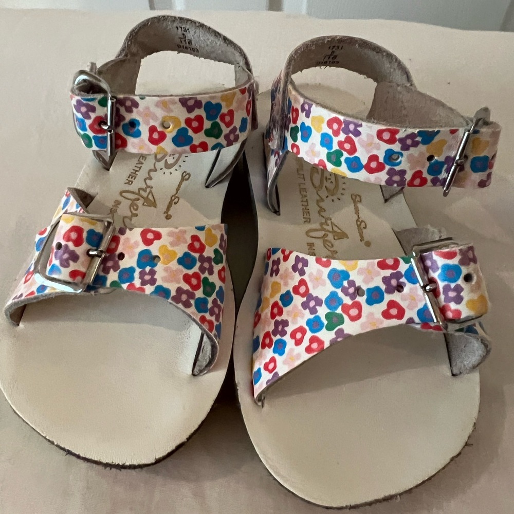 Bundle (2) Toddler Sun-Sand Surfer Water Friendly Sandals with Adjustable Straps
